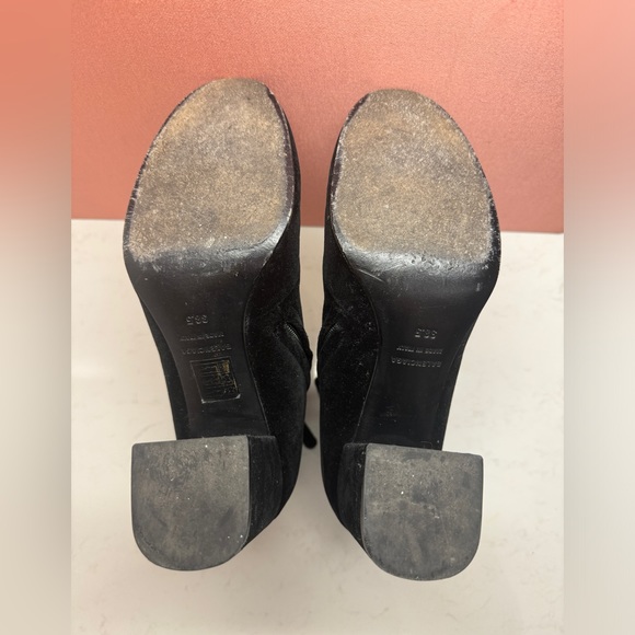 Balenciaga Black Velvet Booties - Picture 6 of 6